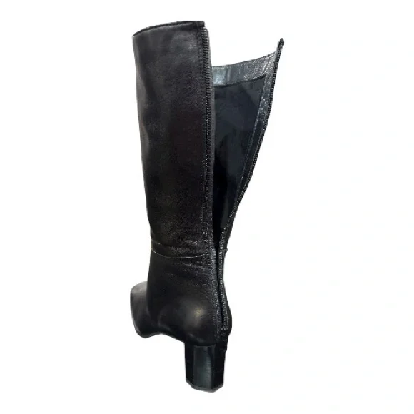 STUART WEITZMAN very soft black leather boots, size 8 - Picture 7 of 12